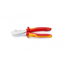 Кусачки боковые особой мощности со страховочным креплением 200 мм KNIPEX KN-7406200T