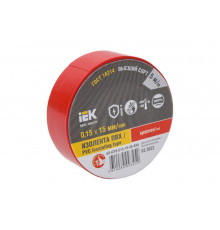 Изолента IEK Mixtape 7 0.15x15 мм, красная, 5 м EX-IZ10-C15-15-05-K04