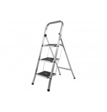 Стальная стремянка СИБРТЕХ 3 ступени с полимерным покрытием 97868