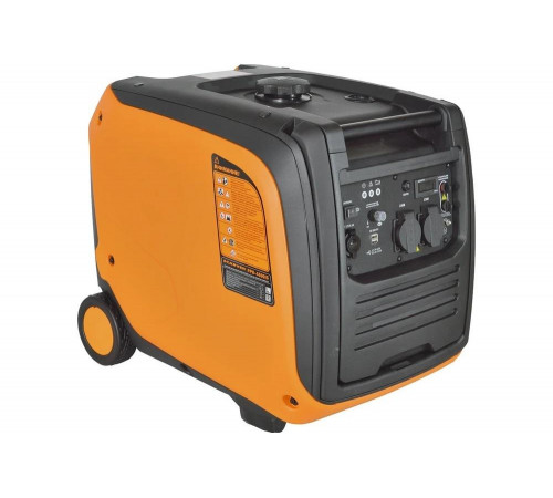 Инверторный генератор CARVER ppg -4500is 3,5/4,0квт, 220/12в, 2 роз.,usb, дисплей,колеса 01.020.00037