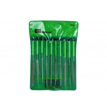 Набор алмазных надфилей СИБРТЕХ 140x70x3 мм, 10 шт. 158357