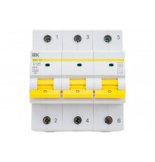 Автоматический выключатель IEK ВА47-150, 3Р, 125А, 15кА, характеристика C MVA50-3-125-C