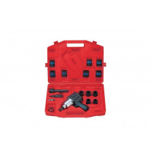 Пневматический ударный гайковерт с комплектом ударных головок (18 предметов) KING TONY 64115MP