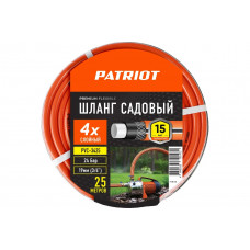 Садовый поливочный шланг PATRIOT PVC-3425, 4 слоя, 3/4 ", 25 м 777001102