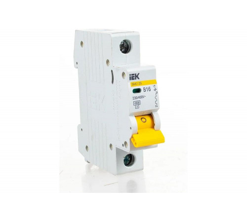 Однополюсный автоматический выключатель IEK ВА47-29 0.1, 85мм, 75мм, 20мм, Арт. MVA20-1-016-B