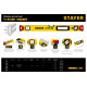 STAYER 1500 мм, 3 глазка, точность 0.5 мм/м, уровень магнитный PRO STABIL MAGNET 3480-150