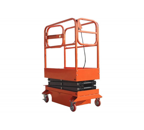 Ножничный передвижной полуэлектрический подъемник TOR GTJY (от сети) 240 кг, 4 м 1009021