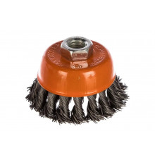 Щетка чашечная, витая стальная проволока (75 мм; М14х2 мм) Sturm 5240202