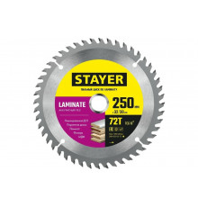 Пильный диск по ламинату STAYER Laminate 250x32/30 мм, 72Т, аккуратный рез 3684-250-32-72_z01