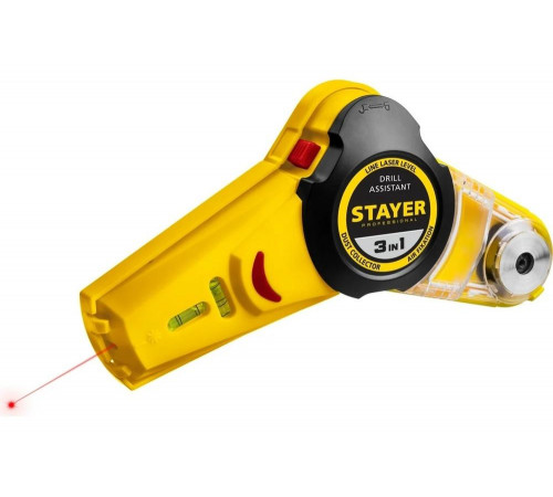STAYER 7 м, точн. +/-1,5 мм/м, уровень с приспособлением для сверления 34987
