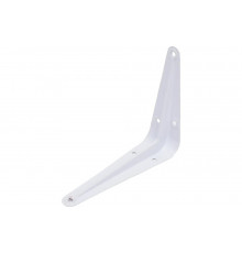 Угловой кронштейн с ребром СИБРТЕХ 100x125 мм, белый 94015