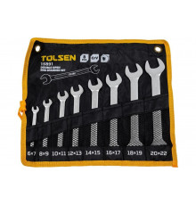 Набор рожковых ключей TOLSEN 6-22 мм, 8 предметов TT15891