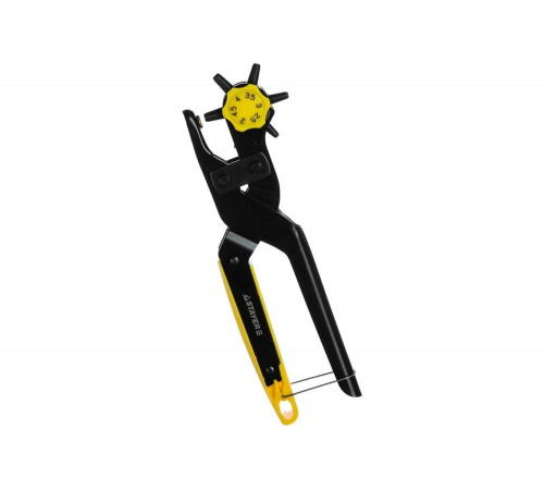 Револьверный дырокол для кожи STAYER PROFESSIONAL усиленный, 6-в-1, 2-4,5мм 22943_z01