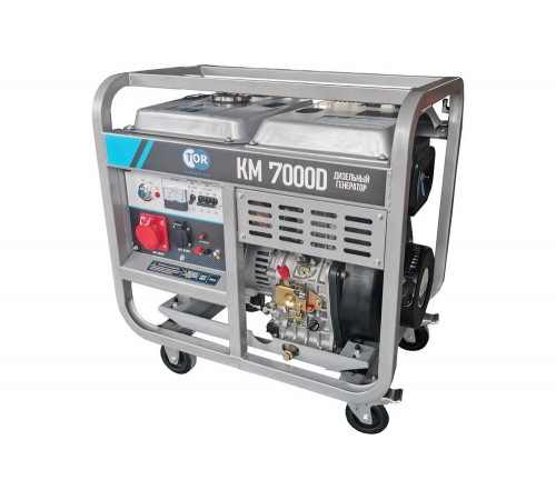 Дизельный генератор TOR KM7000D 7,0 кВт 220/380В 15 л с кнопкой запуска 1025965