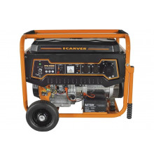 Бензиновый генератор CARVER ppg- 9000е lt-192fа, 7,0/7,5квт, 220в, бак 25л,эл.ст, кол/рук. медь, 6ш/пал 01.020.00040