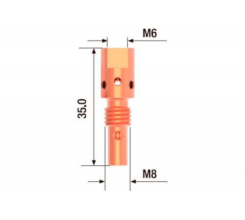 Адаптер контактного наконечника (10 шт; M6*35 мм) FUBAG F142.0001