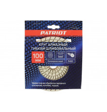 Круг алмазный гибкий шлифовальный АГШК O100 мм P400 Patriot (1165) 811010035