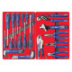 Набор инструментов ПРОФИ в красной тележке, 299 предметов МАСТАК 52-299R