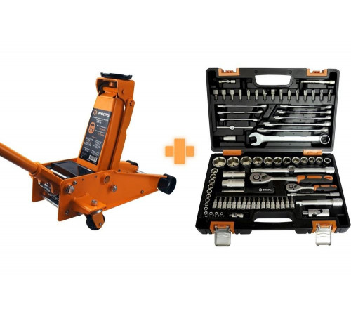 Набор инструмента с домкратом Вихрь 82 предмета 902/38