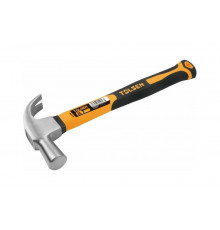 Молоток гвоздодер TOLSEN фибергласовая рукоятка 25 мм 25158