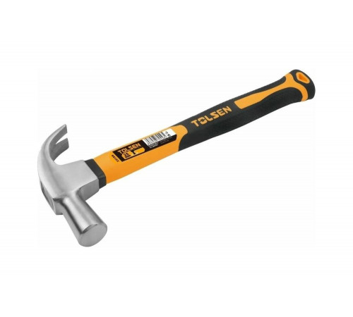 Молоток гвоздодер TOLSEN фибергласовая рукоятка 25 мм 25158