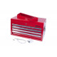 Ящик инструментальный, 6 полок и отсек, красный МАСТАК 511-06570R