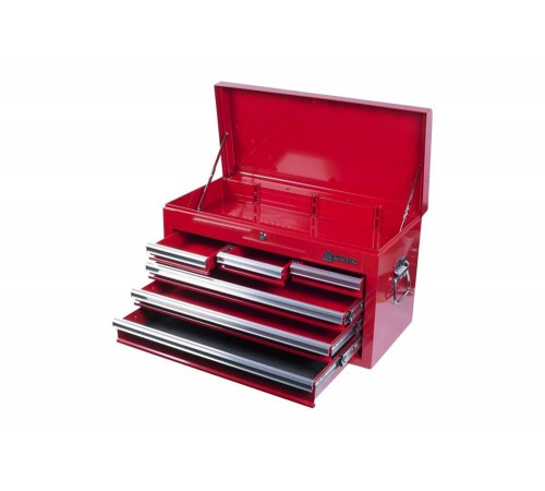 Ящик инструментальный, 6 полок и отсек, красный МАСТАК 511-06570R