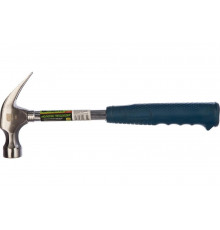 Молоток-гвоздодер СИБРТЕХ металлическая трубчатая обрезиненная рукоятка 450гр 10436