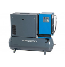 Винтовой компрессор NORDBERG 11 кВт, 10 Бар, 1400л/мин, ресивер 500 л, осушитель NCS500/1400-10D