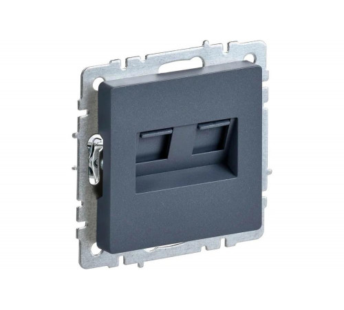 IEK Brite рк10-2-брм - двойная компьютерная розетка RJ45