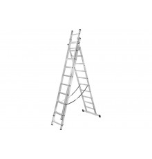 Алюминиевая трёхсекционная лестница Вихрь ЛА 3х11 73/5/1/18