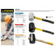STAYER 230 г, киянка резиновая белая с фиберглассовой ручкой 20533-230 Professional
