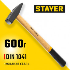 STAYER 600 г, молоток слесарный с деревянной рукояткой 2002-06