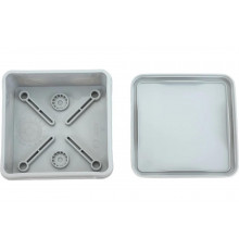 Распаячная коробка IEK км42435 о/п 80x80x40мм ip67 8 вв. серая UKO21-080-080-040-K41-66