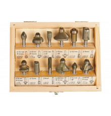 Набор фрез (12 шт; хвостовик 6 мм) по дереву STAYER 2992-H12