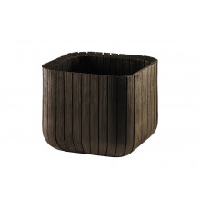 Кашпо Keter CUBE PLANTER M, 22 л, коричневый 230226