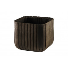 Кашпо Keter CUBE PLANTER M, 22 л, коричневый 230226