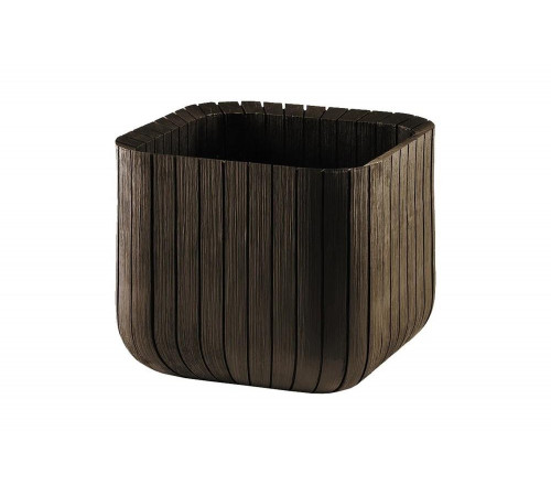 Кашпо Keter CUBE PLANTER M, 22 л, коричневый 230226