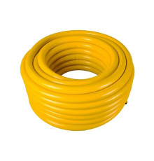 Усиленный поливочный шланг Вихрь ПВХ, пищевой, трехслойный, армированный, 1", 25 м, жёлтый 73/7/2/34