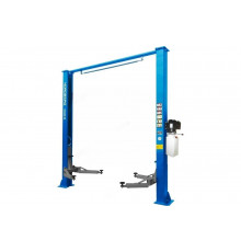 Подъемник NORDBERG 2-стоечный, 4 т, с верхней синхронизацией, 220 В, синий N4124H-4B_220