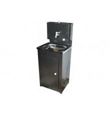 Дачный умывальник Вихрь КОМФОРТ, с подогревом, нержавеющая мойка, цвет серебро 74/4/8