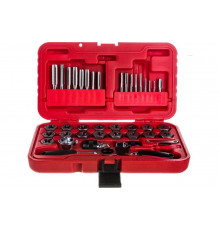 Набор метчиков и плашек МАСТАК SK-5 1/8"-1/2" кейс, 40 предметов 351-10040C