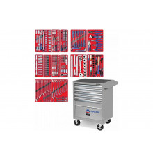 Набор инструментов МАСТАК "ПРОФИ" в серой тележке, 299 предметов 52-05299G