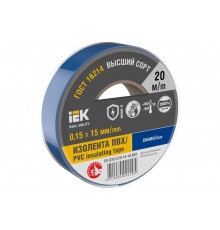 Изолента IEK Mixtape 7 0.15x15 мм, синяя, 20 м EX-IZ10-C15-15-20-K07