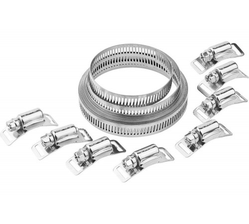 ЗУБР 3 мх12,7 мм, 8 замков, нержавеющий, набор: хомут универсальный 37815-H8 Профессионал