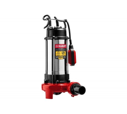 ЗУБР 1350 Вт, фекальный насос с режущим механизмом НПФ-1350-Р Мастер