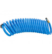 Шланг спиральный с фитингами рапид (5 м; 6x10 мм, 15 бар, полиуретан) FUBAG 8641908