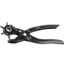 Револьверный дырокол STAYER Standard 6 в 1 для кожи 2-4.5 мм 22940_z01