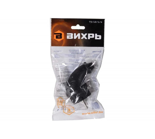 Вилка угловая Вихрь с/з, каучук IP44 16А 250В 73/12/1/4