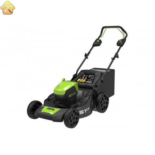 Аккумуляторная газонокосилка GREENWORKS GD80LM51SP (2502107) без акк. и з.у